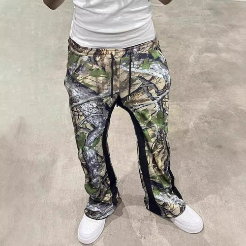 Herren Freizeithose mit innovativem Camouflage-Muster und elastischem Bund R&B