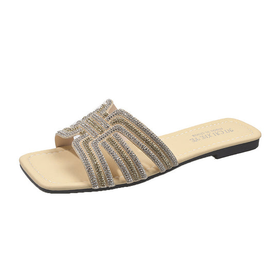Damen Glamouröse Zehentrenner-Sandalen R&B