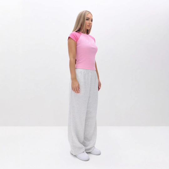 Damen Sportliches T-Shirt mit abgerundetem Schnitt R&B