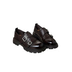 Damen Elegante Schnürschuhe mit modischen Schnallen und rutschfester Gummisohle R&B