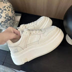 Damen Plattform Sneakers mit modischem Obermaterial und rutschfester Sohle R&B