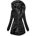 Damen Kapuzenjacke mit warmem Innenfutter R&B