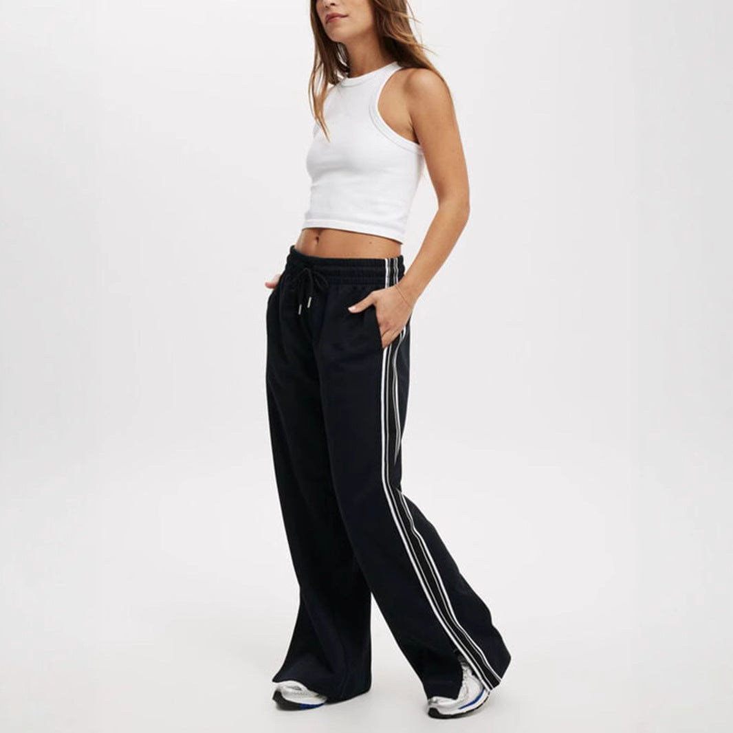 Damen Bequeme Freizeithose mit modischen Streifen R&B