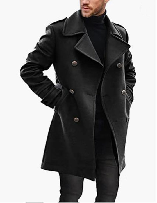 Herren eleganter Trenchcoat mit modernem Schnitt und praktischen Details R&B