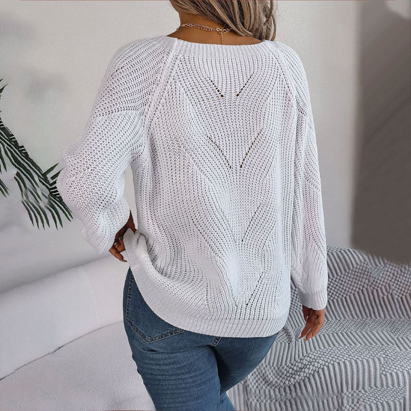 R&B | Strickpullover mit Knopfdetails Acryl/baumwolle Lockere Passform