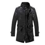 Herren Klassische Biker Lederjacke