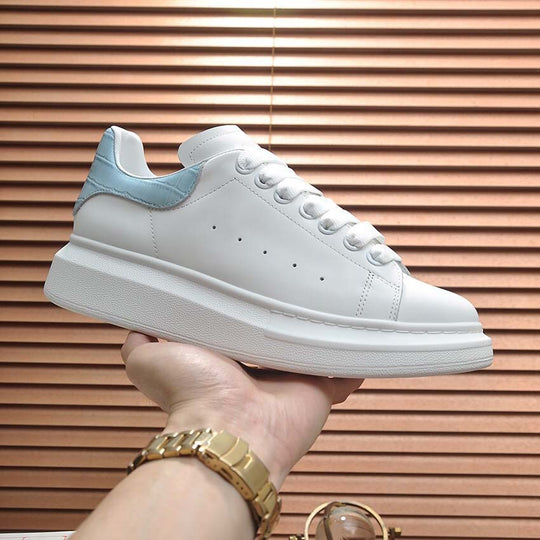 Damen Sportliche Sneakers mit modischer Lederspitze und gepolsterter Sohle R&B