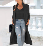 Damen Strickmantel mit elegantem offenen Schnitt R&B