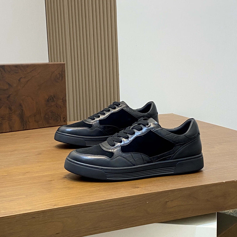 Damen hochwertige Sneaker mit eleganter Wildleder- und Lederkombination R&B