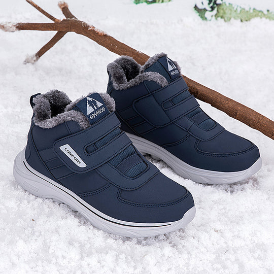 Damen isolierte Winter-Sneaker mit praktischem Klettverschluss und weichem Innenfutter R&B