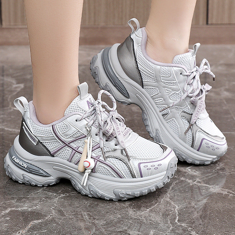 Damen Sportliche Sneakers mit atmungsaktiver Mesh-Oberfläche und stoßdämpfendem Fußbett R&B