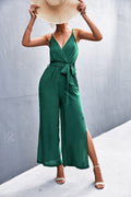Damen eleganter Jumpsuit mit asymmetrischem Design und seitlichen Schlitzdetails R&B