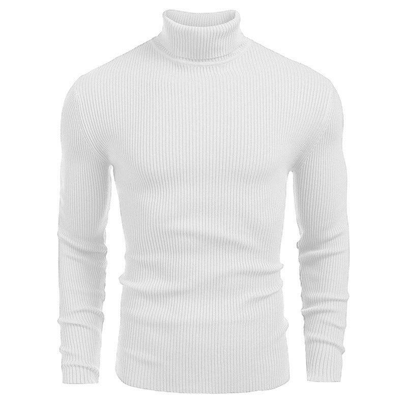 Herren Rollkragenpullover aus feinem Rippstrickmaterial R&B