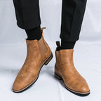 Damen elegante Chelsea-Stiefel mit flexiblem Gummizug und dämpfender Sohle R&B