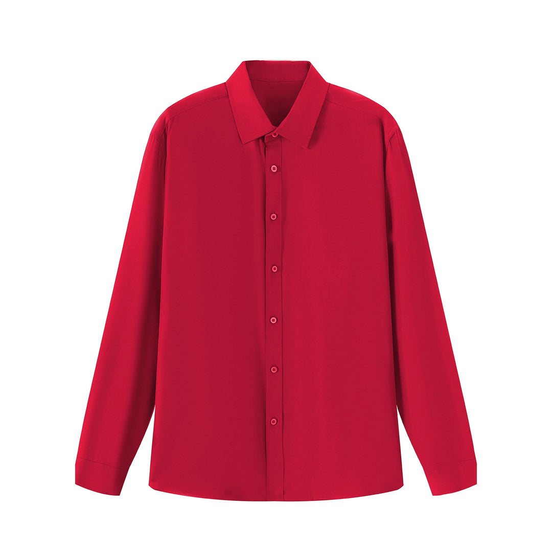 Damen elegantes Langarmhemd aus hochwertigem Stoff mit schmalem Schnitt R&B