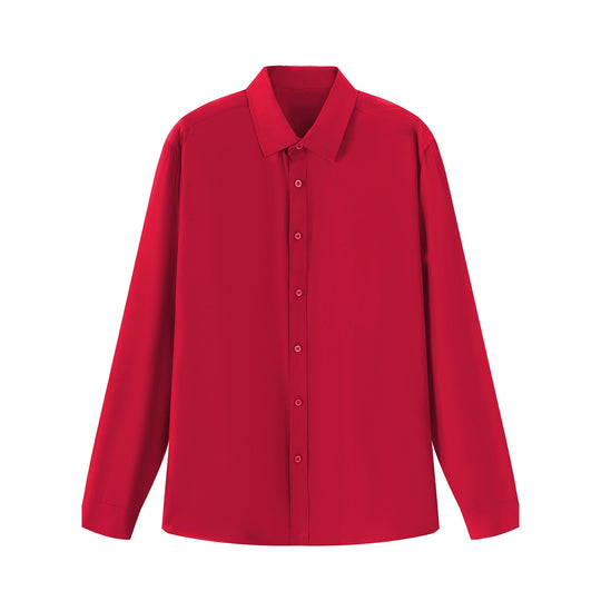 Damen elegantes Langarmhemd aus hochwertigem Stoff mit schmalem Schnitt R&B