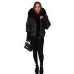 Steppjacke Damen mit luxuriösem Kunstfellkragen