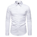 Herren Modisches Langarmhemd mit strukturiertem Design R&B