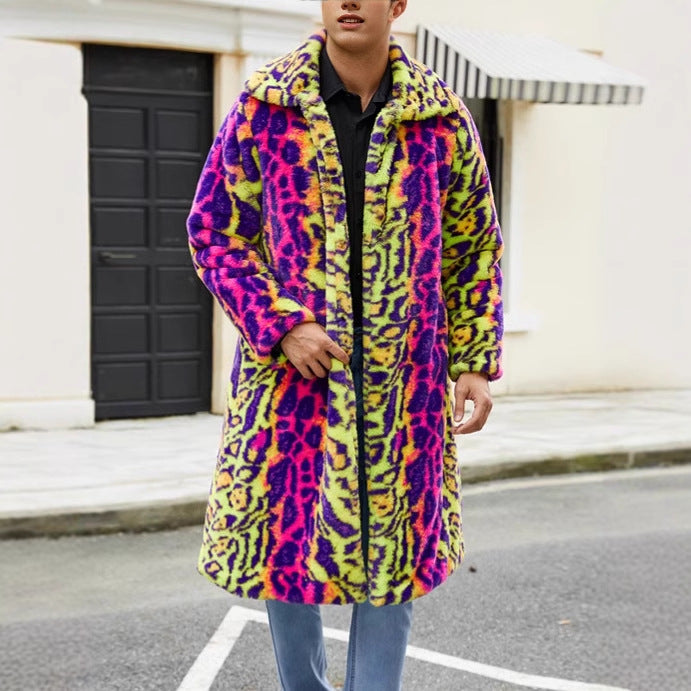 Herren Fleece Mantel R&B