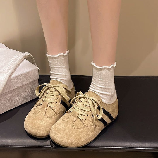 Damen Mokassins mit modischem Schnürdesign und flexibler Laufsohle R&B