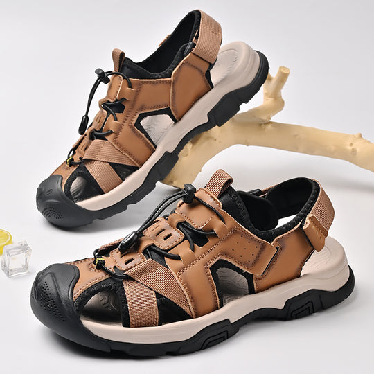 Herren Sportliche Sandalen mit rutschfester Sohle und verstellbarem Riemen R&B