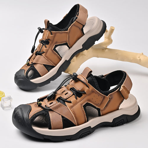 Herren Sportliche Sandalen mit rutschfester Sohle und verstellbarem Riemen R&B