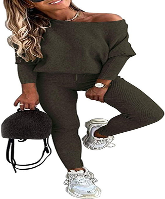 Damen Casual Strickanzug R&B