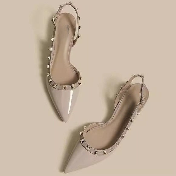 Damen Slingback-Pumps mit modischen Nieten R&B