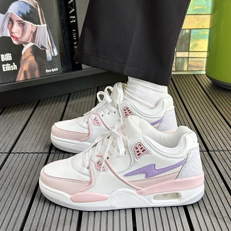 Damen Sportliche Sneaker mit High-Top Design und atmungsaktiver Oberflächenstruktur R&B