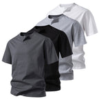 Herren T-Shirt mit modernem Ausschnitt und komfortablem Schnitt