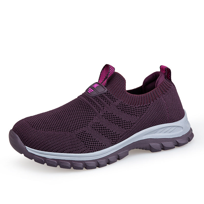 Damen Sportschuhe mit atmungsaktiver Strickoberfläche und rutschfester Sohle R&B