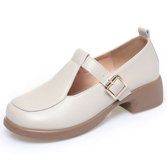 Damen Mary Jane Schuhe mit verstellbarem Riemen und bequemen Blockabsatz R&B