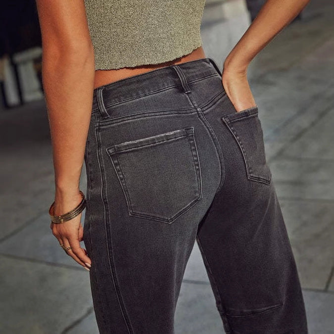 Damen Hochbundige Jeans R&B