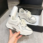 Damen Modische Sneaker mit dicker Sohle und atmungsaktivem Obermaterial R&B