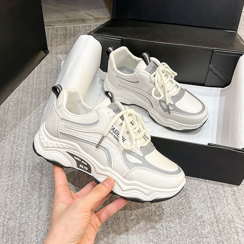 Damen Modische Sneaker mit dicker Sohle und atmungsaktivem Obermaterial R&B