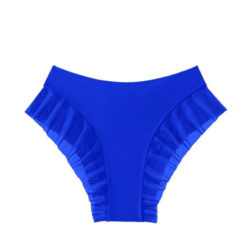 Damen Bikinislip mit Rüschen und hohem Taillenbereich R&B
