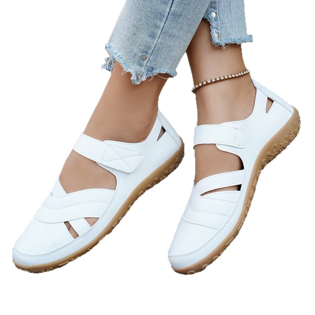 Damen Clogs mit verstellbaren Riemen und rutschfester Sohle R&B