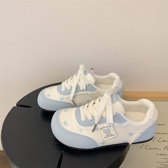 Damen Sneakers mit niedlichem Bärenmotiv und komfortabler Sohle R&B