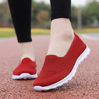 Damen nan nahtloser Komfort-Schlupfschuh mit elastischem Maschenobermaterial und gedämpfter Laufsohle R&B