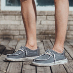 Damen lässige Segelschuhe aus strapazierfähigem Denim-Material