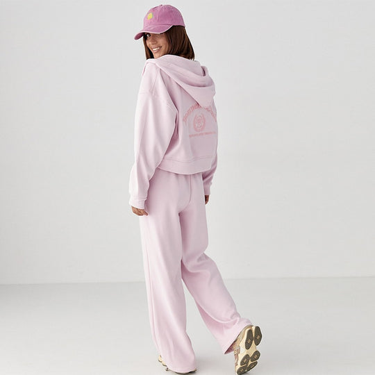 Damen lässiges Sweatshirt- und Jogginghose-Set R&B