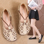 Damen Loafers mit atmungsaktivem Lochdesign und flexiblem Fußbett