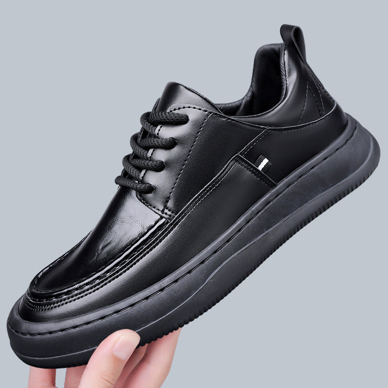 Damen Modische Ledersneaker mit rutschfester Sohle R&B