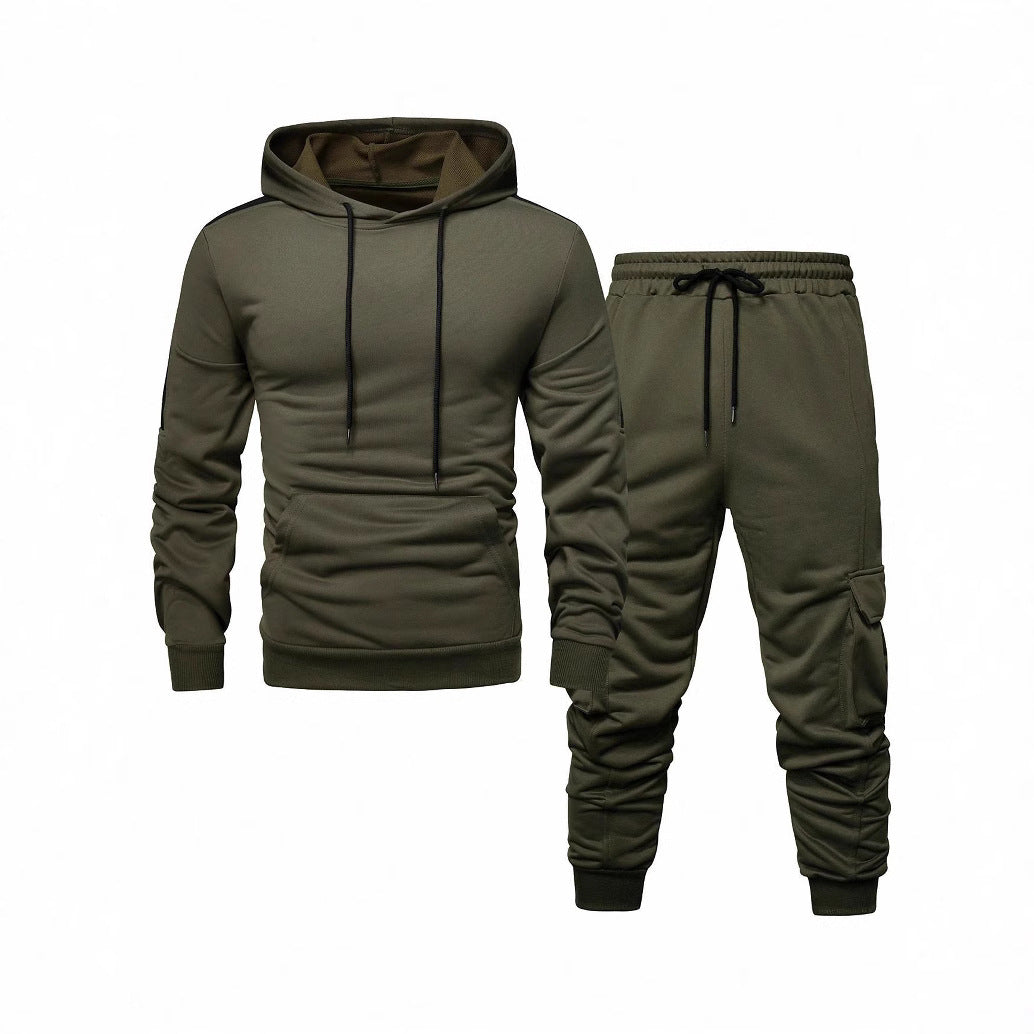 Herren Komfortables Hoodie- und Jogginghosen-Set mit praktischen Taschen