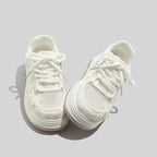 Damen Sneakers im sportlichen Style mit dekorativem Sternen-Muster und atmungsaktiven Obermaterialien