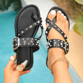 Damen Riemensandalen mit modischem Nieten-Design und komfortabler Fußbettung R&B