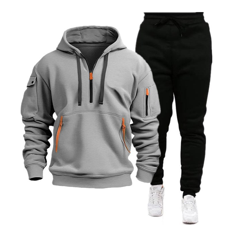 Herren sportliches Hoodie- und Jogginghosen-Set R&B
