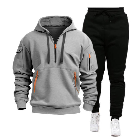 Herren sportliches Hoodie- und Jogginghosen-Set R&B