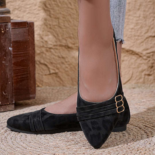 Damen elegante Ballerinas mit dekorativen Rüschendetails R&B