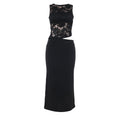 Damen Elegantes Spitzen-Maxi-Kleid mit figurformendem Design R&B